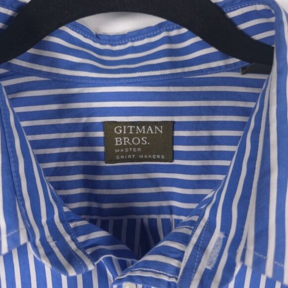 GITMAN BROS. MASTER SHIRT‎ MAKERS USA🇺🇸MADE Button Down Striped Long Sleeve XL - Picture 4 of 11